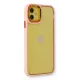 Apple iPhone 12 Kılıf Dora Kapak - Pudra