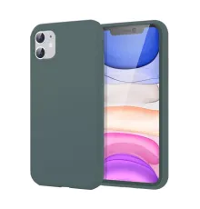 Apple iPhone 11 Kılıf First Silikon - Koyu Yeşil