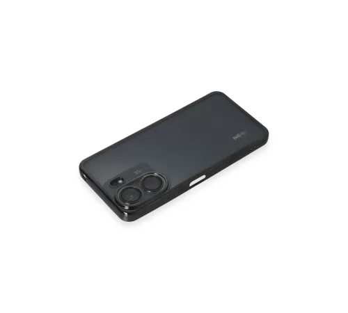 Xiaomi Redmi 13C Kılıf Lensli Silikon - Siyah