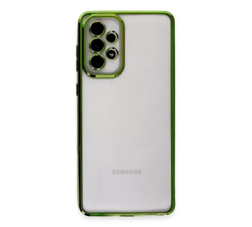 Samsung Galaxy A33 5G Kılıf Lensli Silikon - Yeşil