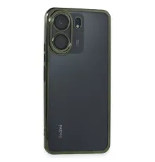 Xiaomi Redmi 13C Kılıf Lensli Silikon - Yeşil