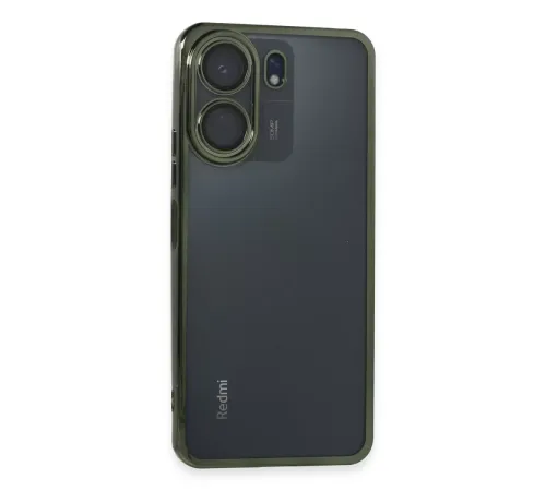 Xiaomi Redmi 13C Kılıf Lensli Silikon - Yeşil