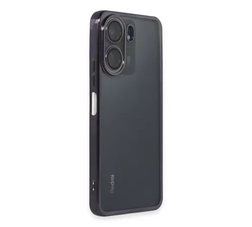 Xiaomi Redmi 13C Kılıf Lensli Silikon - Mor