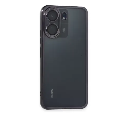 Xiaomi Redmi 13C Kılıf Lensli Silikon - Mor