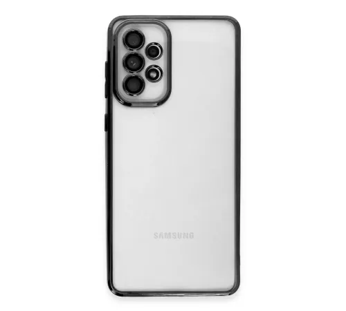 Samsung Galaxy A53 5G Kılıf Lensli Silikon - Siyah