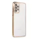 Samsung Galaxy A53 5G Kılıf Lensli Silikon - Gold