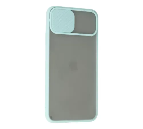 Apple iPhone 11 Pro Kılıf Palm Buzlu Kamera Sürgülü Silikon - Turkuaz