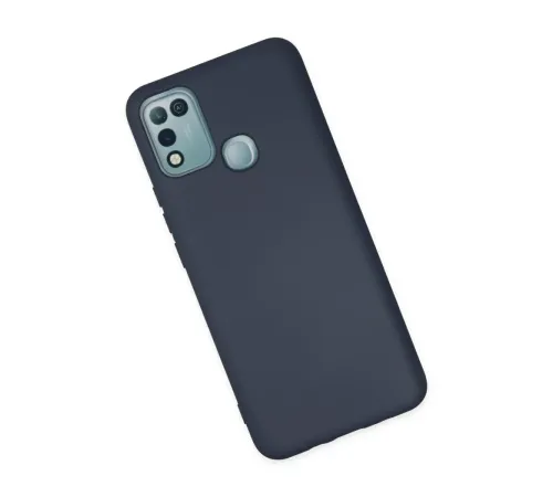 İnfinix Hot 10 Play Kılıf Nano içi Kadife Silikon - Lacivert