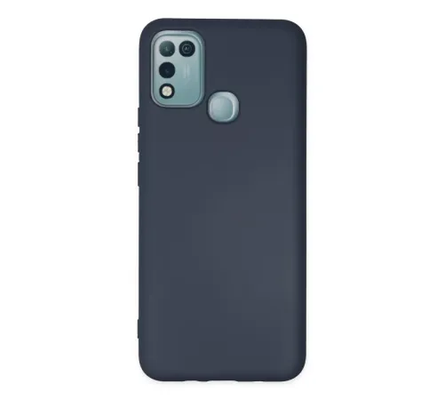 İnfinix Hot 10 Play Kılıf Nano içi Kadife Silikon - Lacivert