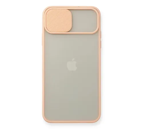 Apple iPhone 11 Pro Max Kılıf Palm Buzlu Kamera Sürgülü Silikon - Pembe