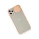 Apple iPhone 11 Pro Max Kılıf Palm Buzlu Kamera Sürgülü Silikon - Pembe