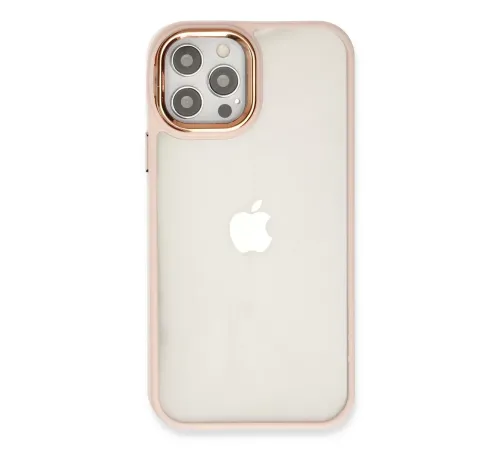 Apple iPhone 12 Pro Max Kılıf Dora Kapak - Pudra