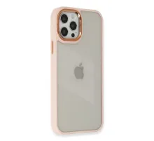 Apple iPhone 12 Pro Max Kılıf Dora Kapak - Pudra