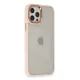 Apple iPhone 12 Pro Max Kılıf Dora Kapak - Pudra