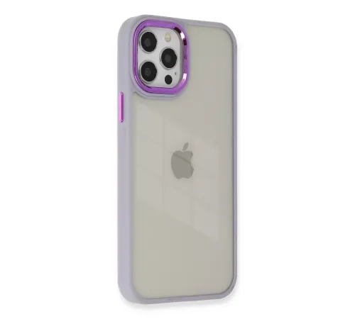 Apple iPhone 12 Pro Max Kılıf Dora Kapak - Lila