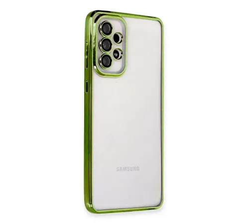 Samsung Galaxy A53 5G Kılıf Lensli Silikon - Yeşil