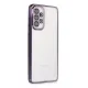 Samsung Galaxy A53 5G Kılıf Lensli Silikon - Mor