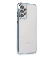 Samsung Galaxy A53 5G Kılıf Lensli Silikon - Açık Mavi