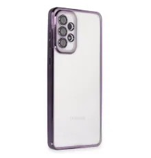 Samsung Galaxy A73 5G Kılıf Lensli Silikon - Mor