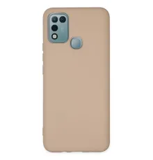 İnfinix Hot 10 Play Kılıf Nano içi Kadife Silikon - Pudra