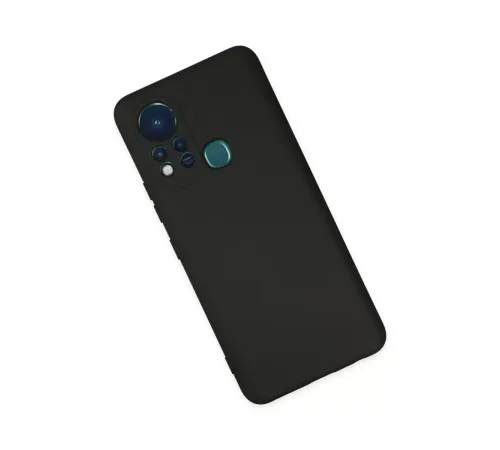 İnfinix Hot 11s Kılıf Nano içi Kadife Silikon - Siyah