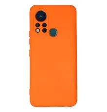 İnfinix Hot 11s Kılıf Nano içi Kadife Silikon - Turuncu