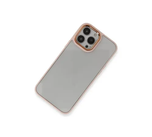 Apple iPhone 13 Pro Kılıf Dora Kapak - Pudra