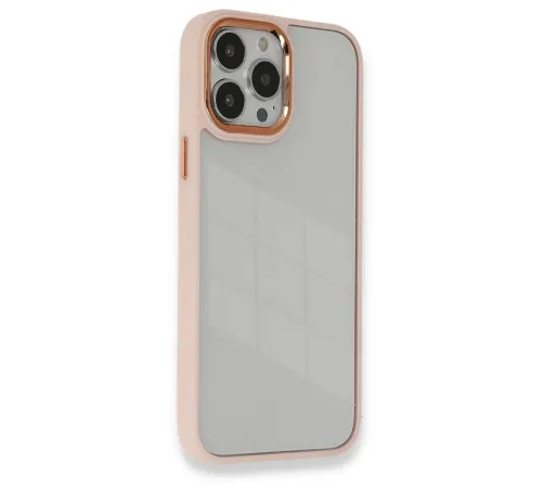 Apple iPhone 13 Pro Max Kılıf Dora Kapak - Pudra