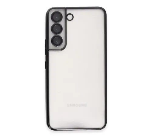 Samsung Galaxy S22 Kılıf Lensli Silikon - Siyah