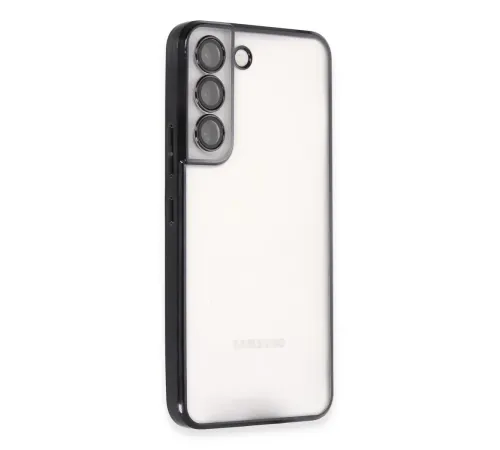 Samsung Galaxy S22 Kılıf Lensli Silikon - Siyah