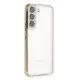 Samsung Galaxy S22 Kılıf Lensli Silikon - Gold