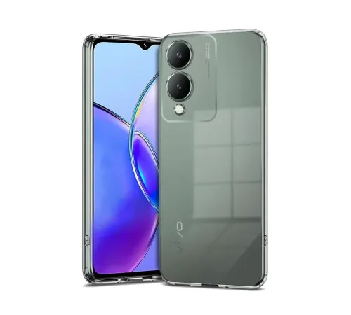Vivo Y17S Kılıf Lüx Şeffaf Silikon