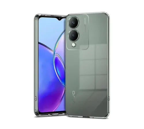 Vivo Y17S Kılıf Lüx Şeffaf Silikon