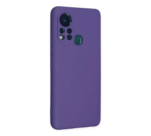 İnfinix Hot 11s Kılıf Nano içi Kadife Silikon - Mor