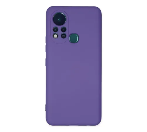 İnfinix Hot 11s Kılıf Nano içi Kadife Silikon - Mor