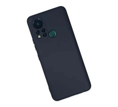 İnfinix Hot 11s Kılıf Nano içi Kadife Silikon - Lacivert