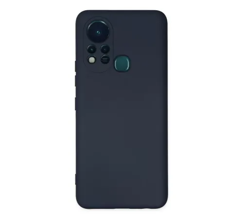 İnfinix Hot 11s Kılıf Nano içi Kadife Silikon - Lacivert