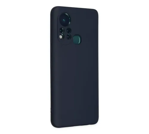 İnfinix Hot 11s Kılıf Nano içi Kadife Silikon - Lacivert