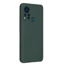 İnfinix Hot 11s Kılıf Nano içi Kadife Silikon - Koyu Yeşil