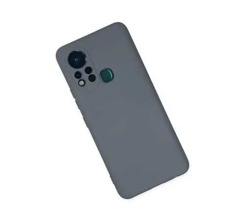 İnfinix Hot 11s Kılıf Nano içi Kadife Silikon - Gri