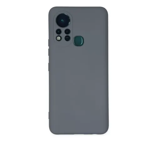 İnfinix Hot 11s Kılıf Nano içi Kadife Silikon - Gri