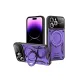 Apple iPhone 16 Pro Max Kılıf Joy Lens Standlı Kapak - Mor