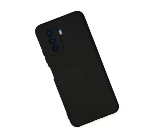Huawei Nova Y70 Kılıf Nano içi Kadife Silikon - Siyah