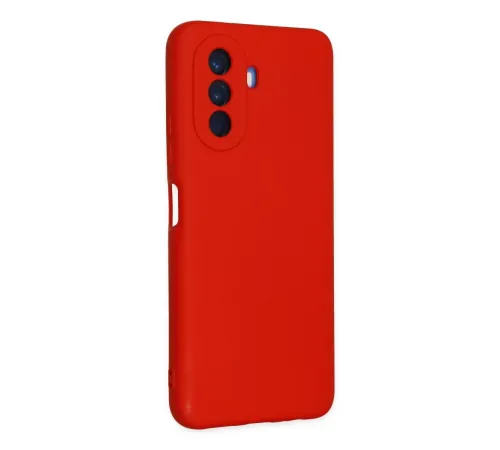 Huawei Nova Y70 Kılıf Nano içi Kadife Silikon - Kırmızı