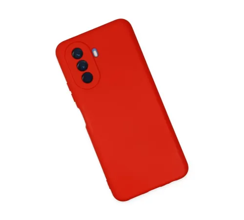 Huawei Nova Y70 Kılıf Nano içi Kadife Silikon - Kırmızı