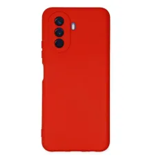 Huawei Nova Y70 Kılıf Nano içi Kadife Silikon - Kırmızı