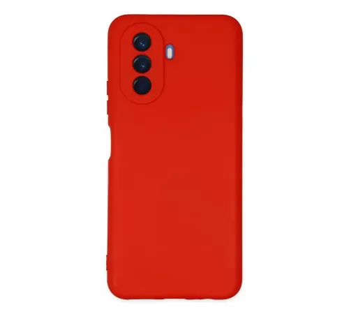 Huawei Nova Y70 Kılıf Nano içi Kadife Silikon - Kırmızı