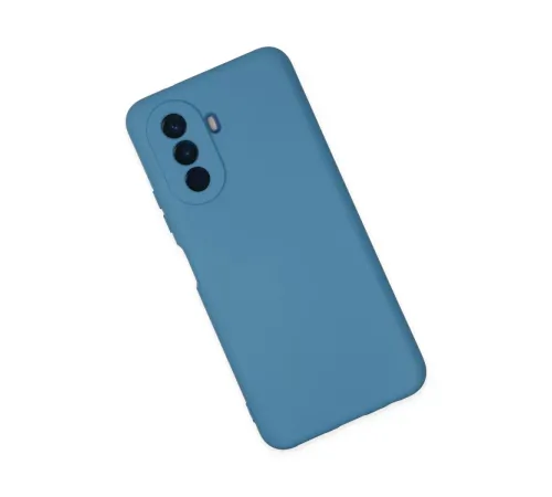 Huawei Nova Y70 Kılıf Nano içi Kadife Silikon - Mavi