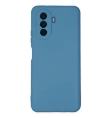 Huawei Nova Y70 Kılıf Nano içi Kadife Silikon - Mavi