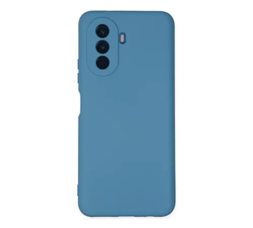 Huawei Nova Y70 Kılıf Nano içi Kadife Silikon - Mavi